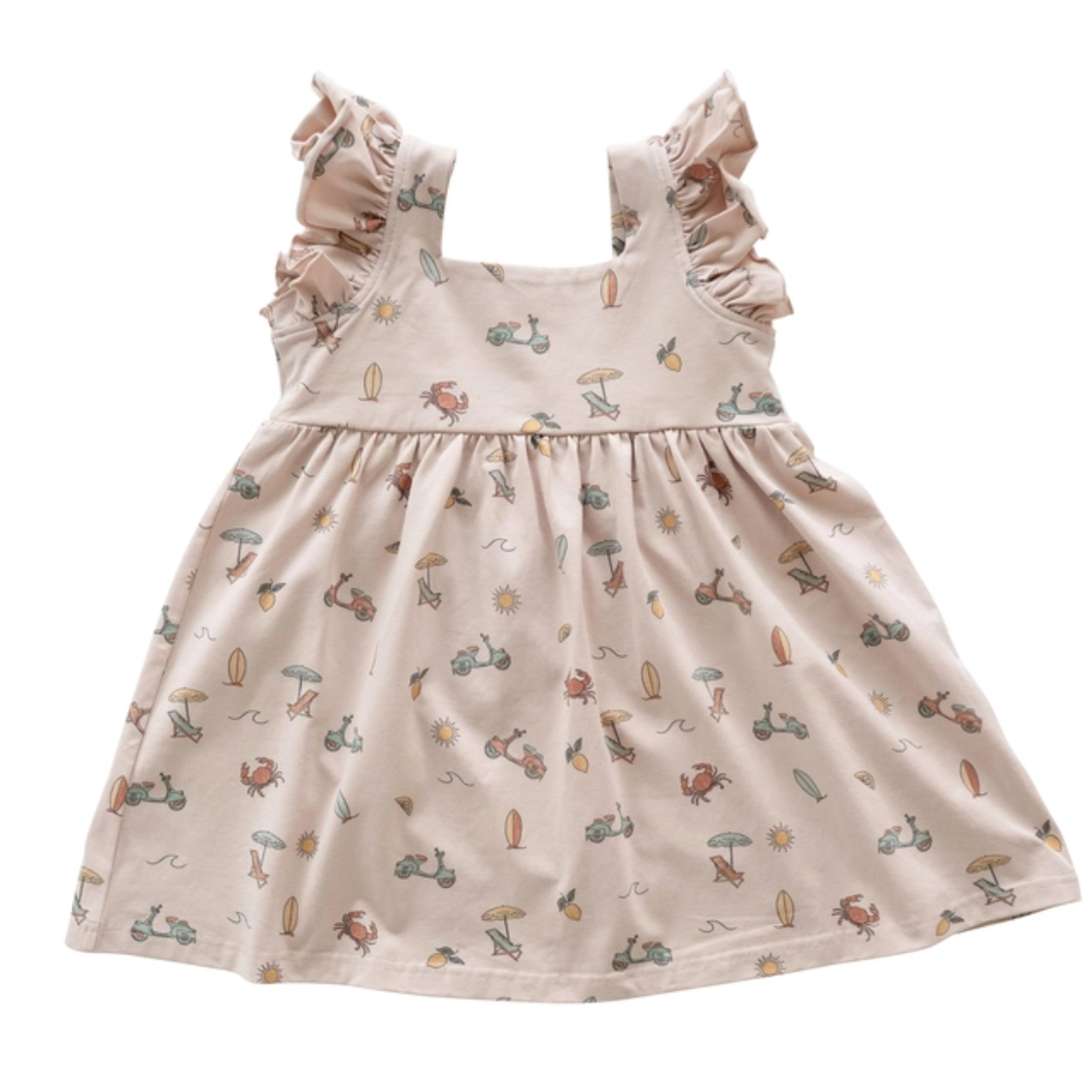 toddler beach dress Summer Vibes Organic Cotton Dress for Baby & Toddler