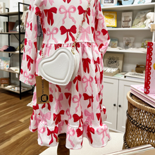 Load image into Gallery viewer, Swing Dress - Red and Pink Bows