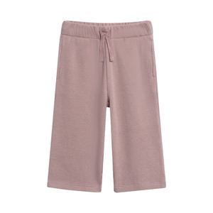 Waffle Knit Straight Leg Pants - Purple