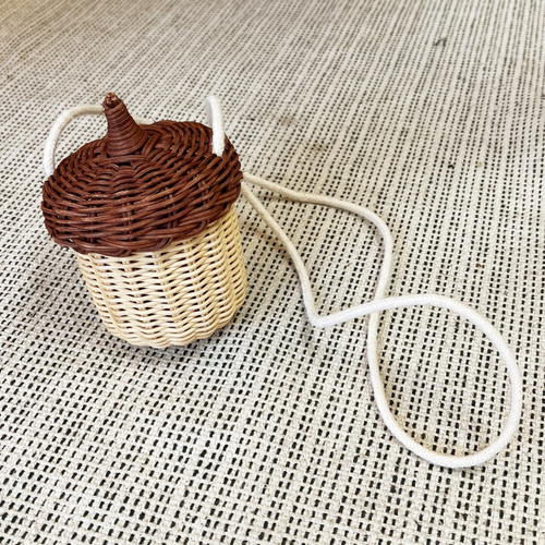 Take Along Wicker Basket - Acorn