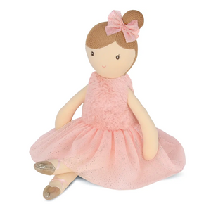 Ballerina stuffed toy doll with brunette hair at Gracie Lou | A Boutique For Littles