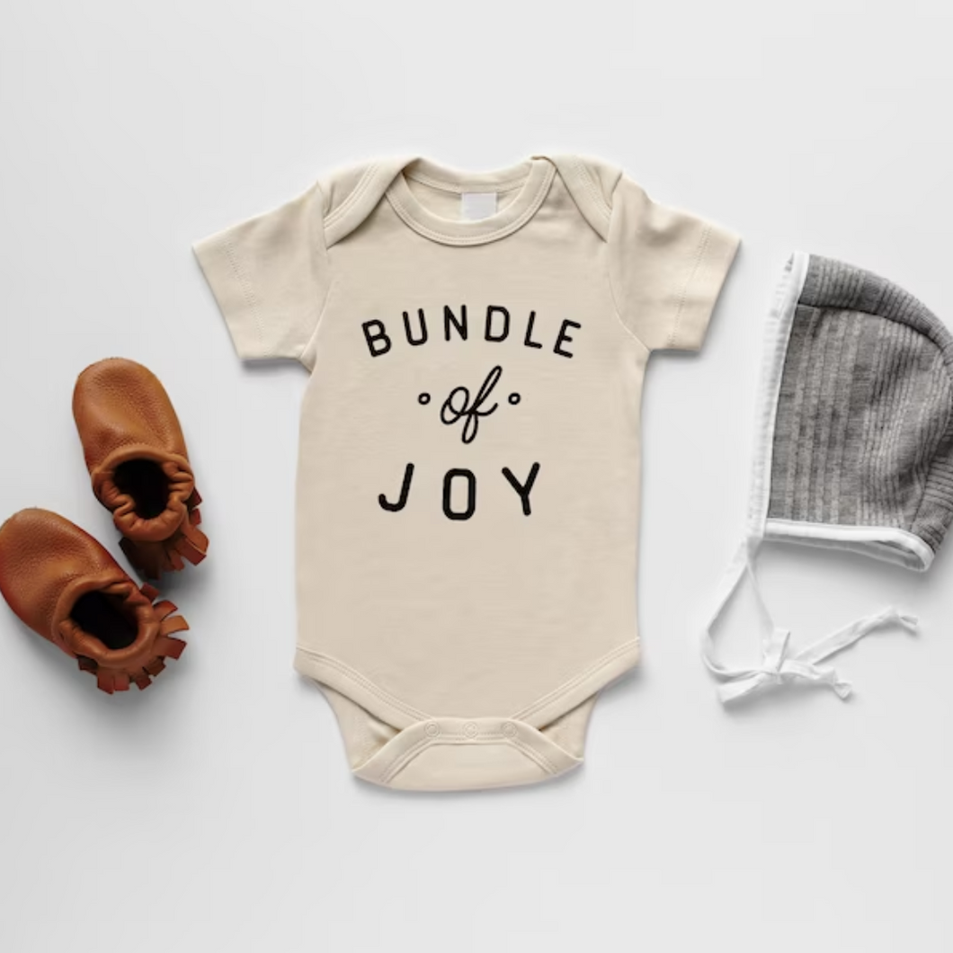 Bundle of Joy, Natural Color Baby Bodysuit at Gracie Lou | A Boutique For Littles