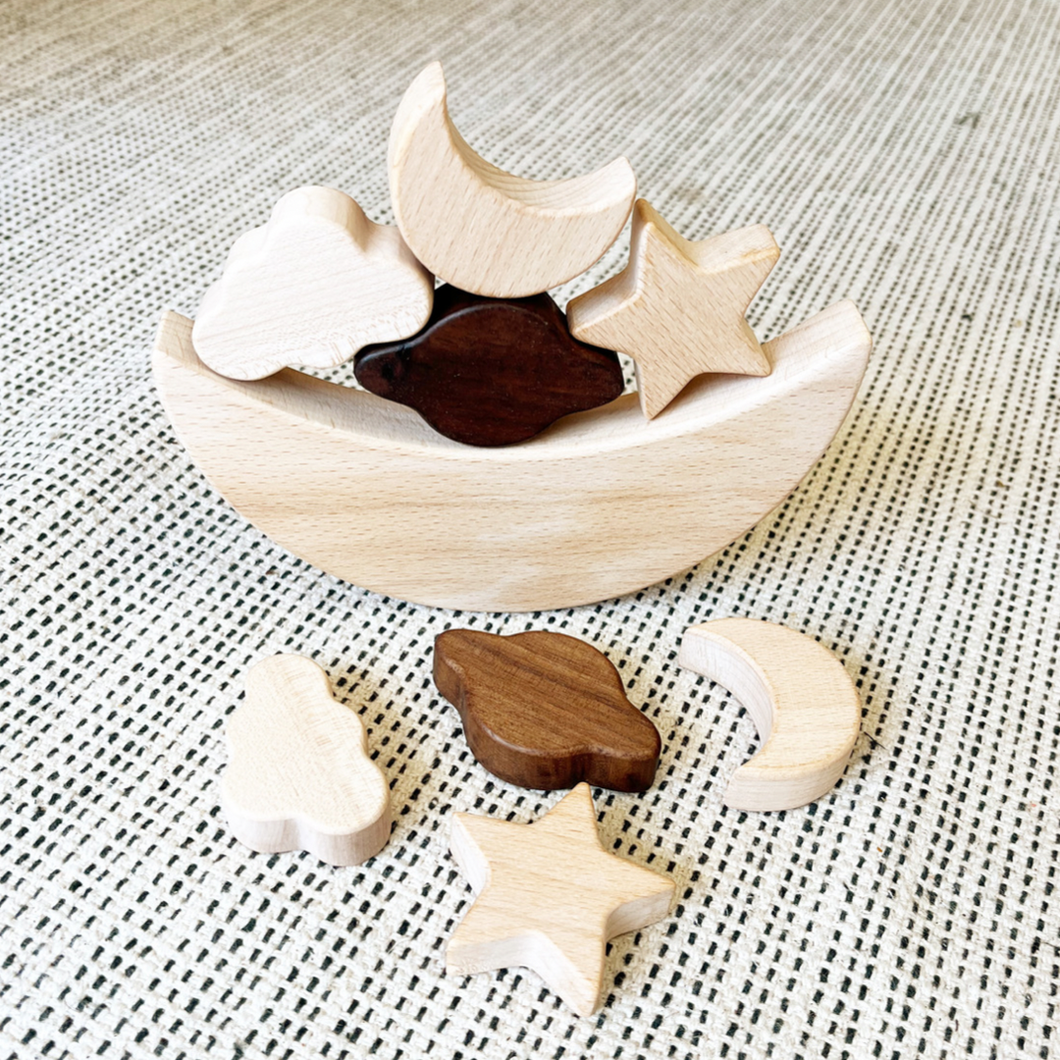 Wooden Celestial Stacking Game