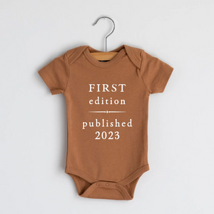 First Edition - Published 2023 - Baby Bodysuit - Camel