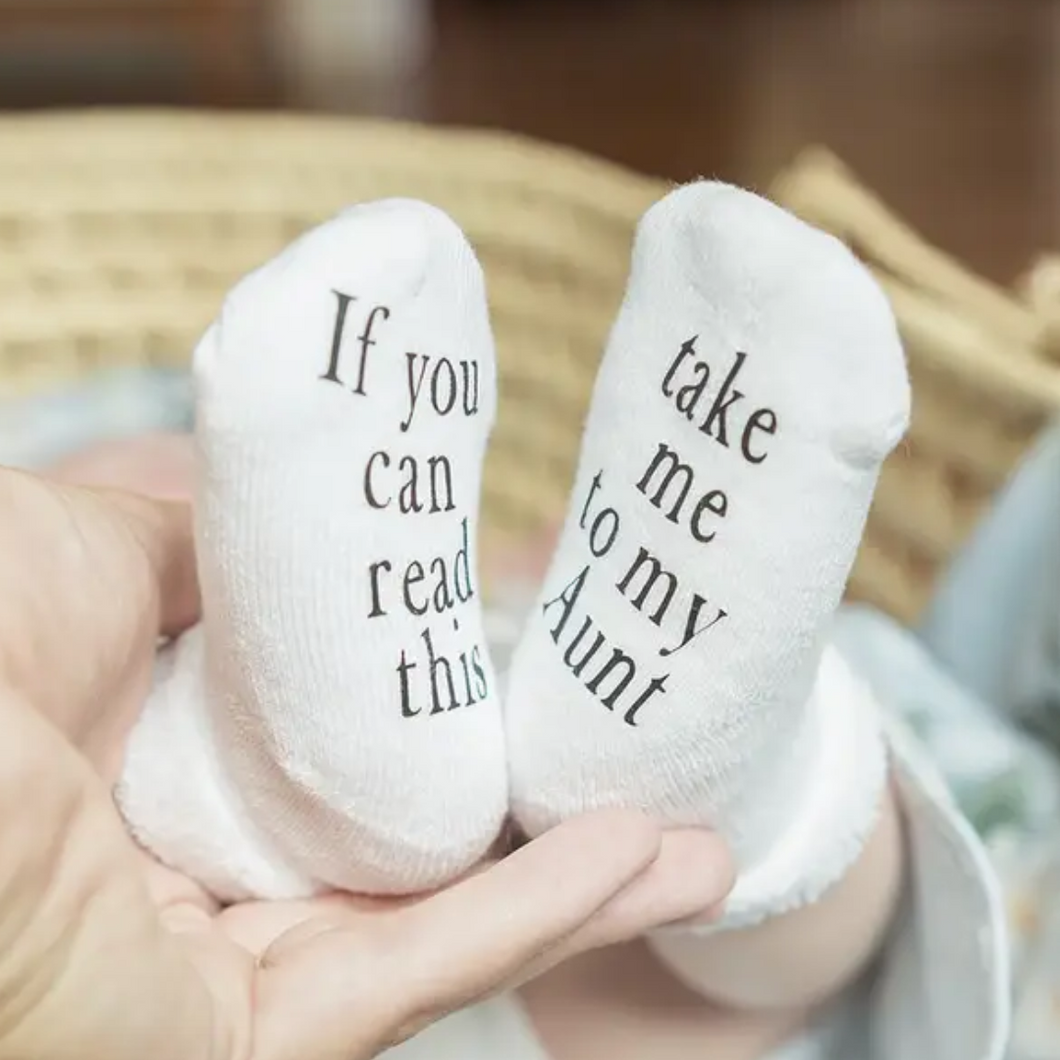 Funny Socks - Take Me To My Aunt