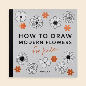 How To Draw Modern Flowers - For Kids - Book