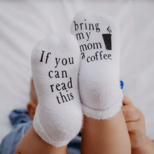 Funny Socks - Bring My Mom Coffee