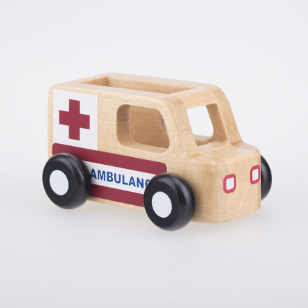 Mini Ambulance - Wood Toy