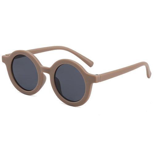 Sunglasses - Round - Coffee