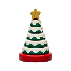 Wooden Christmas Tree Stacking Toy